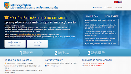 Tra cứu lý lịch tư pháp trực tuyến Tra cứu lý lịch tư pháp trực tuyến