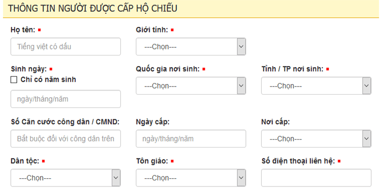 Thông Tin Quy Định Làm Hộ Chiếu Online Nhanh